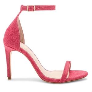RAYE Day Dream Pink Pony Hair Heels